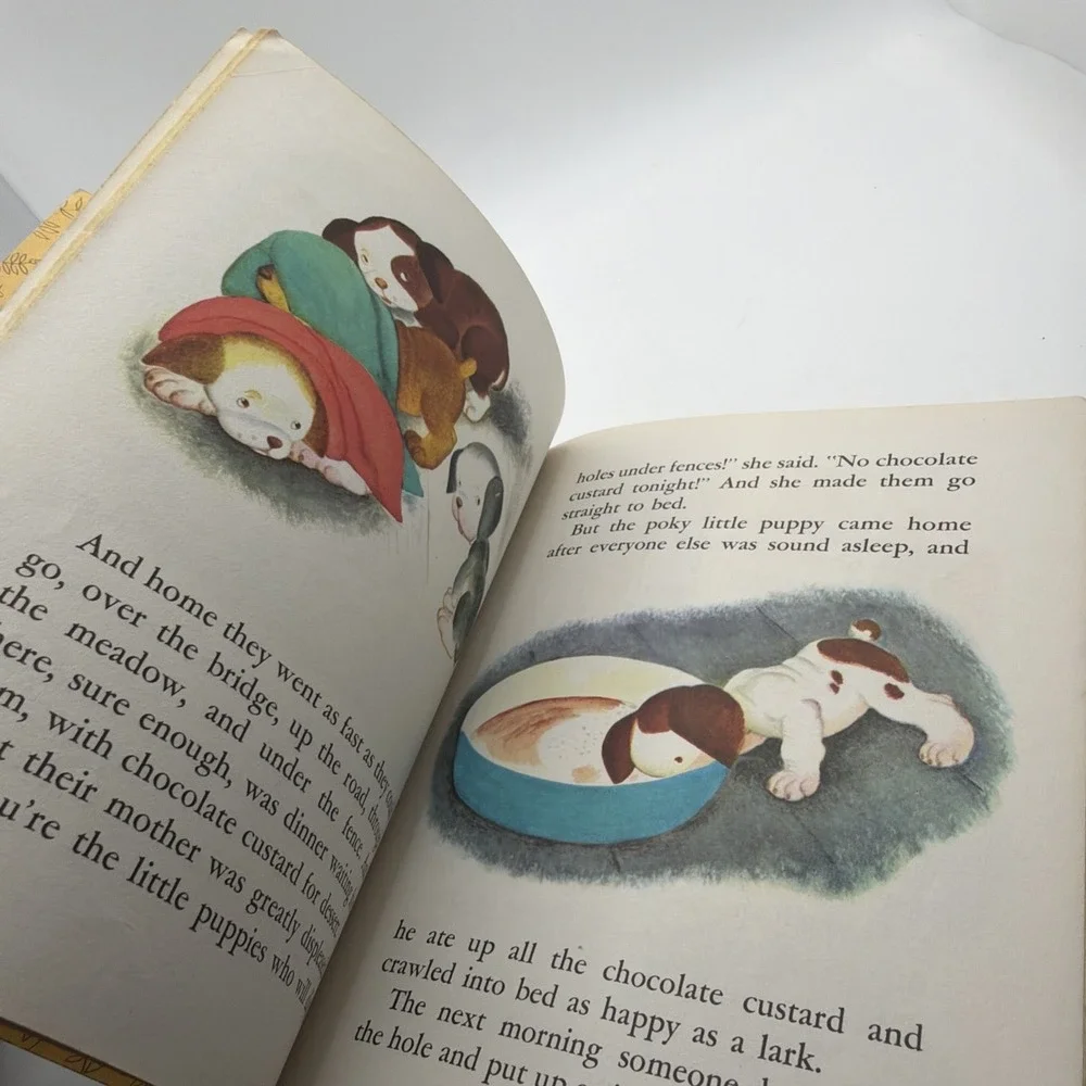 Vintage 1942 The Poky Little Puppy Little Golden Book by  Janette Sebring Lowrey